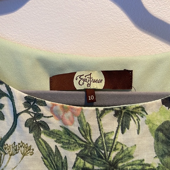 Eva Franco Floral Dress with belt size 10 - Picture 3 of 13